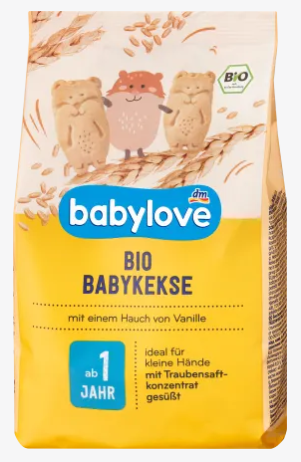 Органическое печенье Babylove с ванильным вкусом, 125 г - Фото 1 Органическое печенье Babylove с ванильным вкусом, 125 г - изображение 1