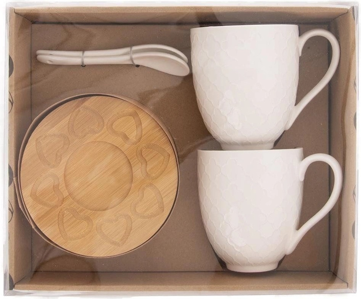 Zestaw kubków Orion Whiteline porcelanowe białe 370 ml 2 szt (8592381161736) - obraz 3