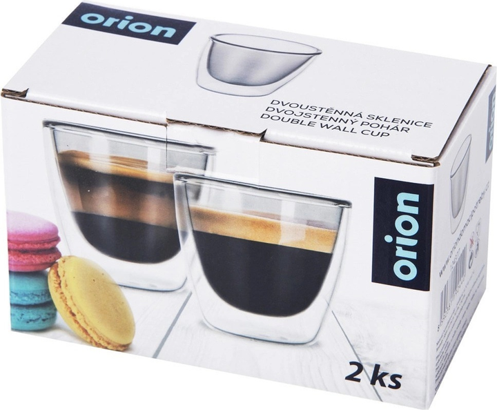 Zestaw szklanek termicznych Orion Double z podwójną ścianką 90 ml x 2 szt (8592381192440) - obraz 6