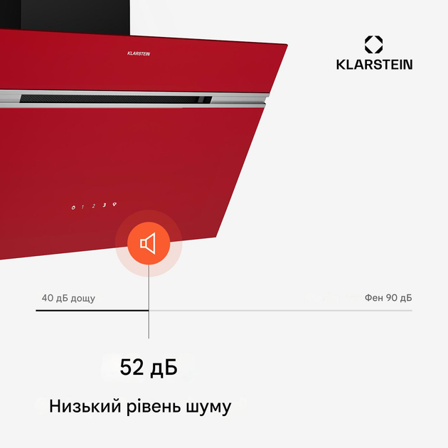 Кухонная вытяжка Klarstein Alina 60 Красный - изображение 2