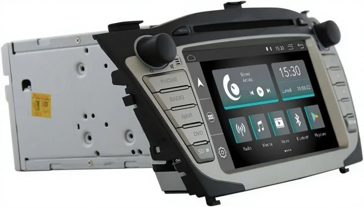 Штатная автомагнитола JFSound JF-137H5-XDC-1 для Hyundai IX35 / 7" / Сенсорная / 2/16Гб / Android 12 / Apple CarPlay / Android Auto / Bluetooth / WI-FI / GPS / USB / DAB+ Б/В b1 - изображение 3