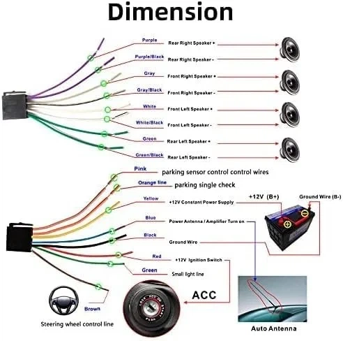 Автомагнитола Podofo / 7" / Сенсорная / Bluetooth / USB / AUX / FM / TF slot / 2DIN 100618897 b4 - изображение 8