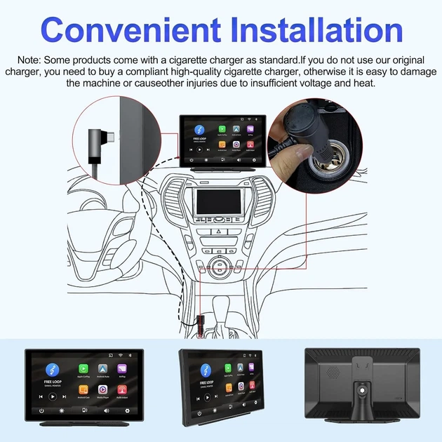 Автомагнитола Podofo / 9" / Сенсорная / Apple CarPlay / Android Auto / Bluetooth / WI-FI / GPS / USB / AUX / TF slot Б/В b1 - Фото 9 Автомагнитола Podofo / 9" / Сенсорная / Apple CarPlay / Android Auto / Bluetooth / WI-FI / GPS / USB / AUX / TF slot Б/В b1 - изображение 9