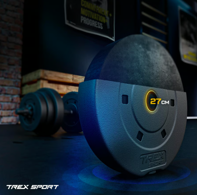 Гантели композитные TREX Sport TX-010SK 2х10кг - Фото 3 Гантели композитные TREX Sport TX-010SK 2х10кг - изображение 3