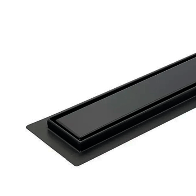 Трап для душа под плитку 800 мм Koer FD29-70x800-Black нержавеющая сталь AC0682 - изображение 5