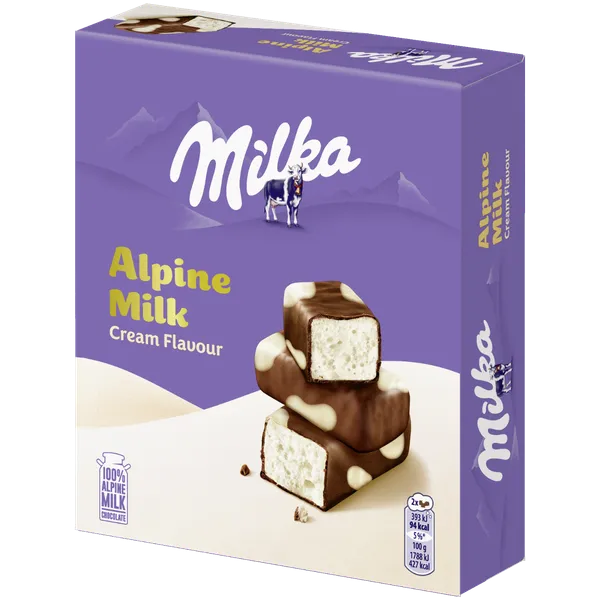 Цукерки Milka Cream Alpine Milk 330 г - Фото 1 Цукерки Milka Cream Alpine Milk 330 г - изображение 1
