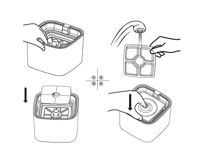 Набор фильтров для автоматической поилки-фонтана Pet Water FOUNTAIN 8 шт - изображение 5