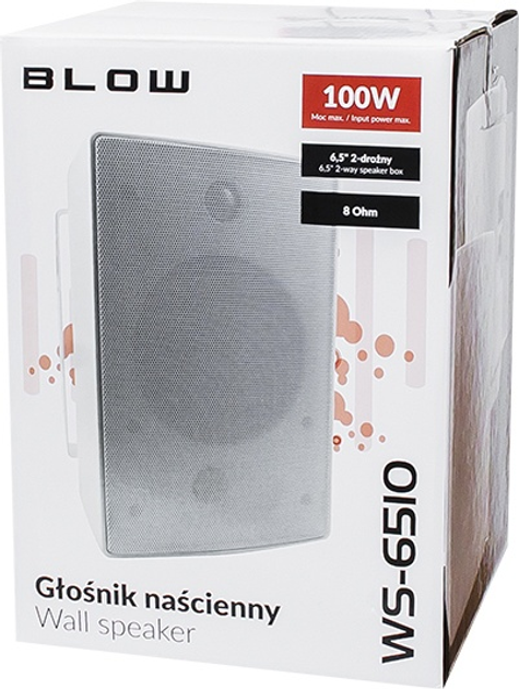 Głośnik naścienny Blow WS-6510 White (30-731#) - obraz 3