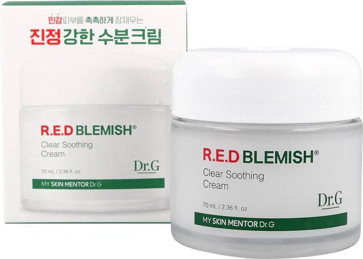 Krem do twarzy Doctor.G Red Blemish Clear Soothing Cream kojąco-nawilżający 70 ml (8809838652465) - obraz 2