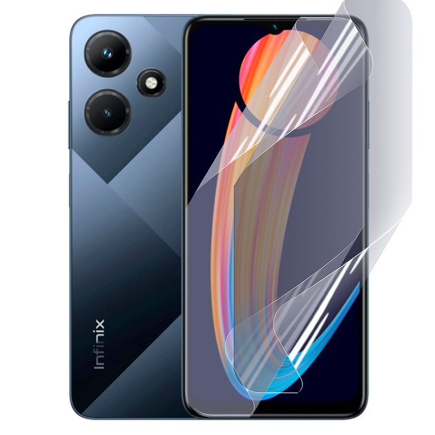 Плёнка гидрогелевая для Infinix HOT 30i глянцевая противоударная прозрачная - Фото 1 Плёнка гидрогелевая для Infinix HOT 30i глянцевая противоударная прозрачная - изображение 1