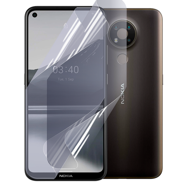 Плёнка гидрогелевая матовая для Nokia 3.4 протиударная прозрачная - Фото 1 Плёнка гидрогелевая матовая для Nokia 3.4 протиударная прозрачная - изображение 1