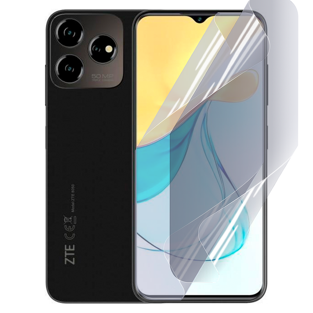 Плёнка гидрогелевая матовая для ZTE Blade V50 Design (8050) протиударная прозрачная - Фото 1 Плёнка гидрогелевая матовая для ZTE Blade V50 Design (8050) протиударная прозрачная - изображение 1