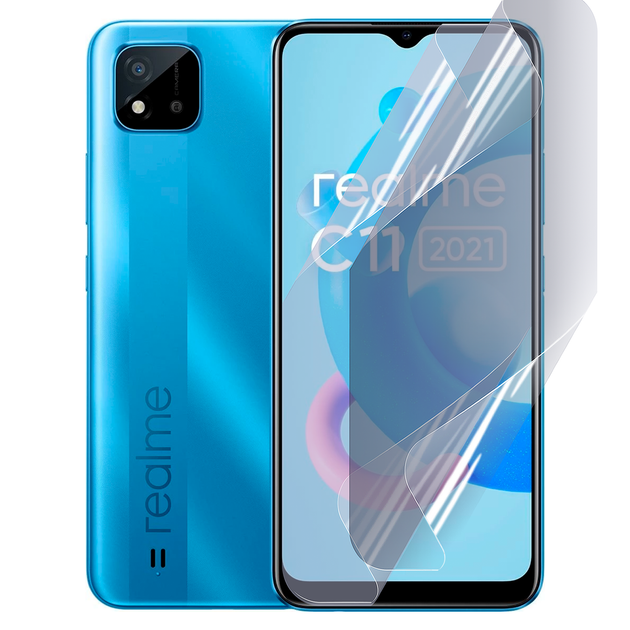 Антишпион приватная плёнка гидрогелевая для смартфона Realme C11 (2021) противоударная прозрачная - Фото 1 Антишпион приватная плёнка гидрогелевая для смартфона Realme C11 (2021) противоударная прозрачная - изображение 1