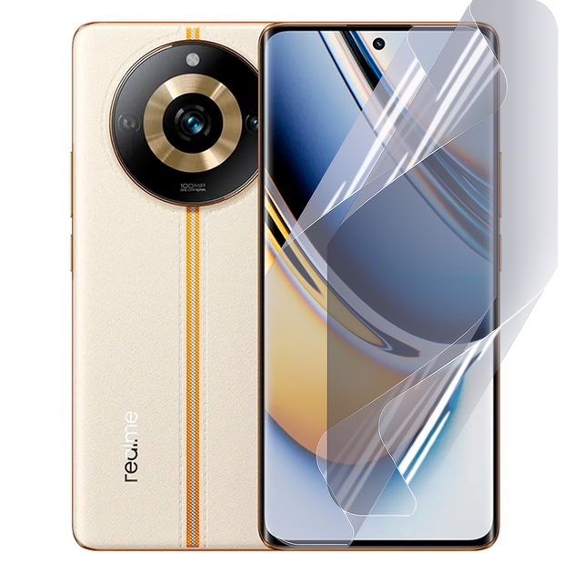 Плівка гідрогелева для Realme 11 Pro Plus 5G глянцева протиударна прозора - Фото 1 Плівка гідрогелева для Realme 11 Pro Plus 5G глянцева протиударна прозора - зображення 1