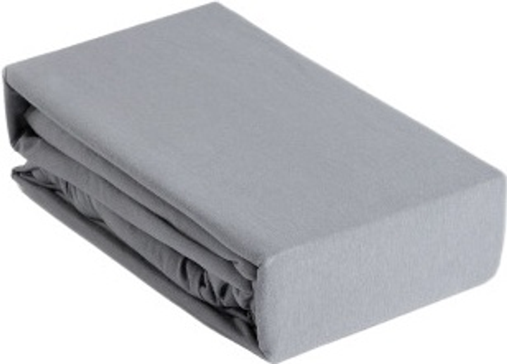 Простирадло Homla Pelly Premium джерсі Сіре 160 x 200 см (5906496715549) - зображення 2