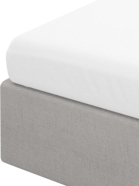 Простирадло Homla Basic Lauko ранфорс Біле 140 x 200 см (5902869985465) - зображення 1