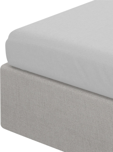 Простирадло Homla Basic Lauko ранфорс Сіре 140 x 200 см (5902869985519) - зображення 1
