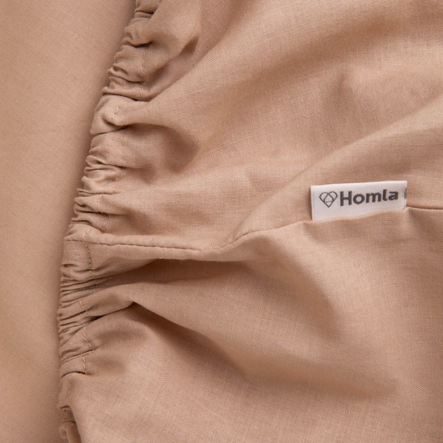 Prześcieradło Homla Basic Lauko renforce Beżowe 160 x 200 cm (5904183855301) - obraz 3