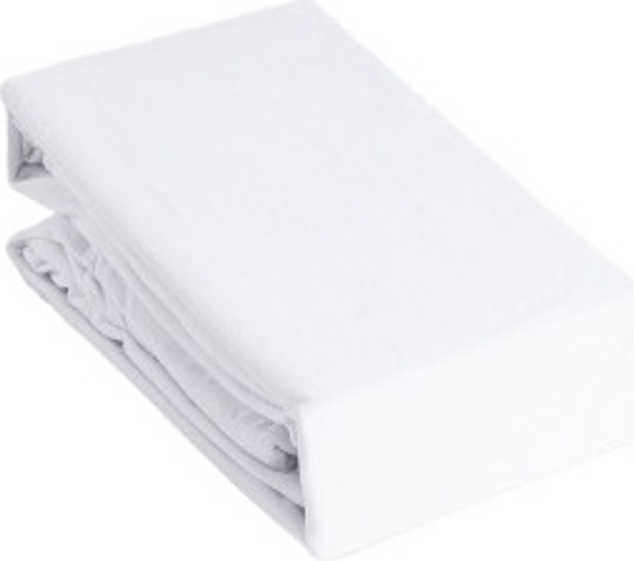 Простирадло Homla Pelly Premium джерсі Біле 160 x 200 см (5906496715570) - зображення 2