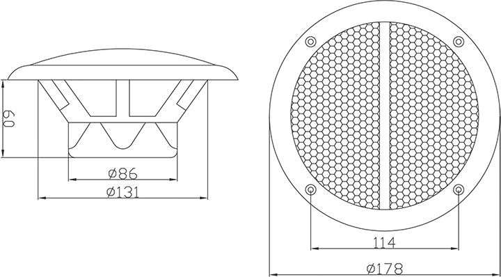 Głośnik sufitowy Blow WS-180 White (30-713#) - obraz 2