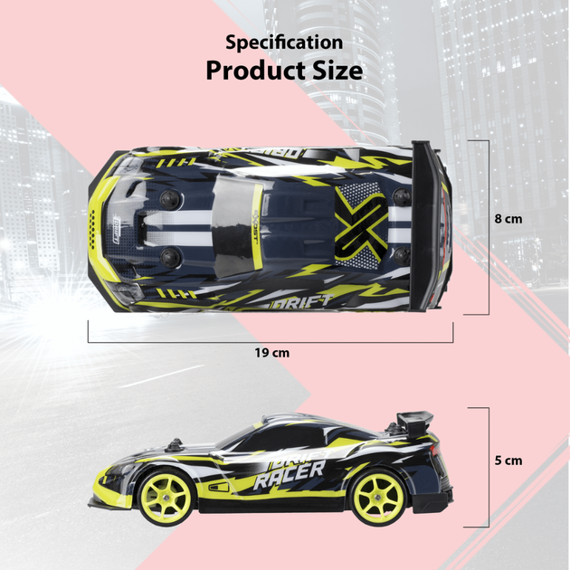 Радіокерований автомобіль EXOST Drift Racer масштаб 1:28 (4891813206446) - зображення 9