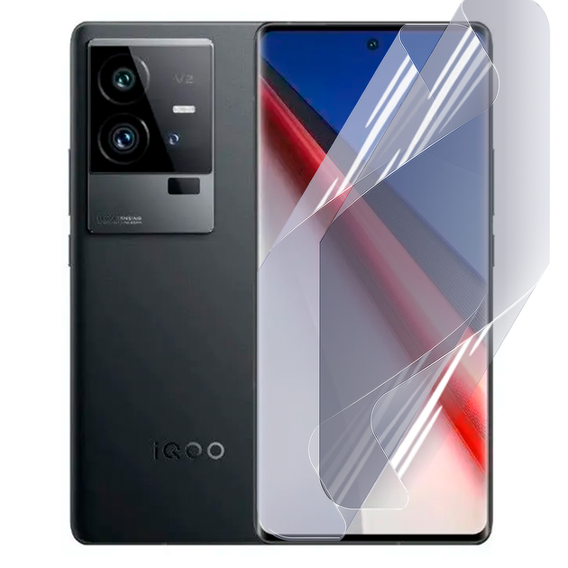 Антишпион приватная плёнка гидрогелевая для смартфона Vivo iQOO 11 противоударная прозрачная - Фото 1 Антишпион приватная плёнка гидрогелевая для смартфона Vivo iQOO 11 противоударная прозрачная - изображение 1