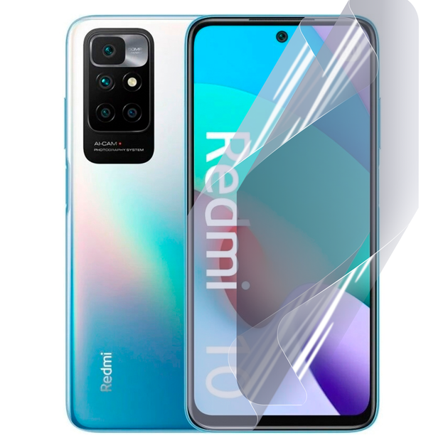 Антишпион приватная плёнка гидрогелевая для смартфона Xiaomi Redmi 10 (4G) противоударная прозрачная - Фото 2 Антишпион приватная плёнка гидрогелевая для смартфона Xiaomi Redmi 10 (4G) противоударная прозрачная - изображение 2