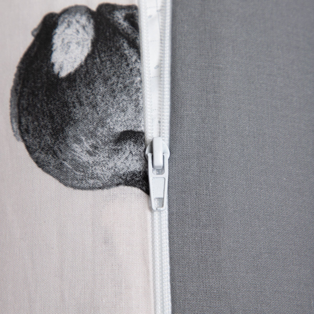Komplet pościeli Homla B2 Rabbits Essentials Poszewka na pościel 160 x 200 cm + 2 poszewki na poduszki 70 x 80 cm bawełniany w króliki Biały (5906496736919) - obraz 4
