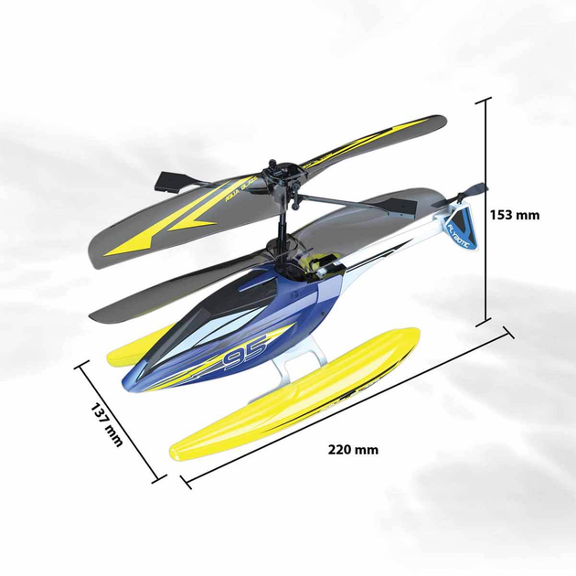 Радіокерований гелікоптер Silverlit FLYBOTIC Aqua Blaze 22 см (4891813847953) - зображення 4
