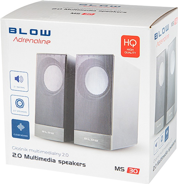 Zestaw głośników Blow MS-30 Black (66-402#) - obraz 3