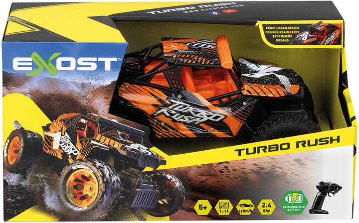 Радіокерований автомобіль EXOST Turbo Rush масштаб 1:16 (4891813206750) - зображення 8