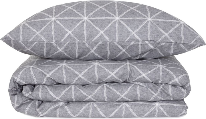 Комплект постільної білизни Homla Felix Grey Підковдра 160 x 200 см + 2 наволочки 70 x 80 см бавовняний Сірий (5904183851648) - зображення 2