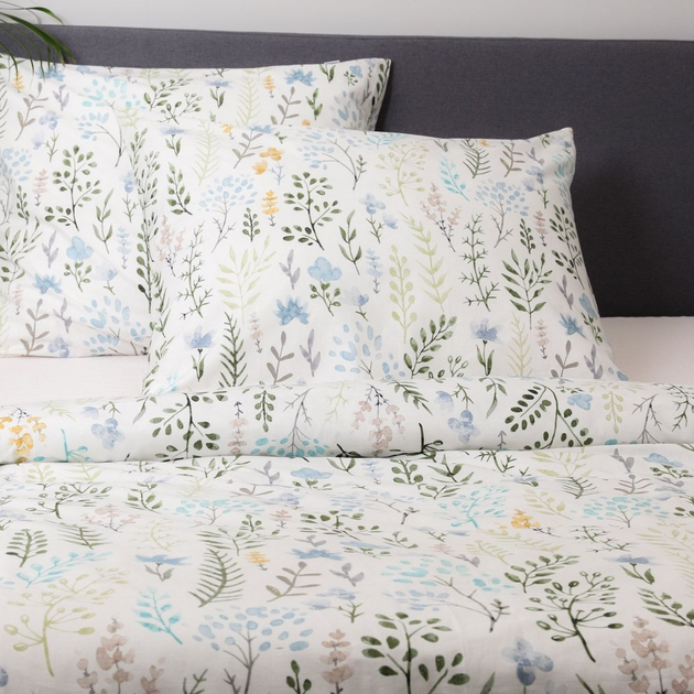 Komplet pościeli Homla Fore Poszewka na pościel 160 x 200 cm + 2 poszewki na poduszki 70 x 80 cm bawełniany Biały (5904183825854) - obraz 6