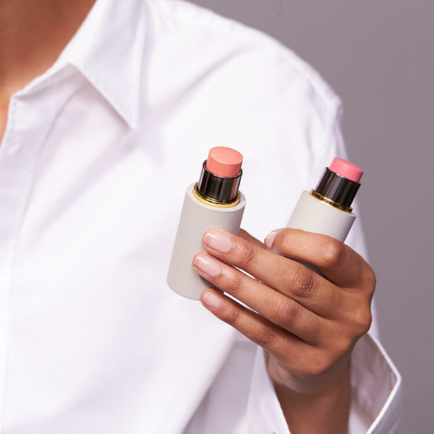 Рум'яна - помада в стіку Westman Atelier Baby Cheeks Lip + Cheek Cream Blush Stick Minette 6 г - зображення 4