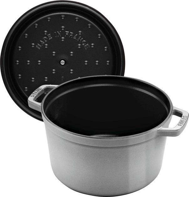 Garnek żeliwny Staub La Cocotte okrągły wysoki Grafitowy 4.8 l (3272340045028) - obraz 4