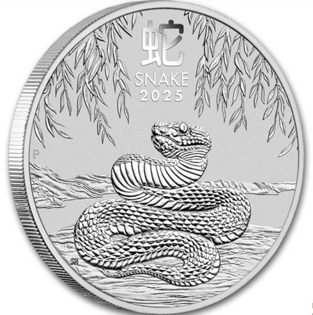 Серебряная монета Австралии Год Змеи от Perth Mint 2024 - изображение 3
