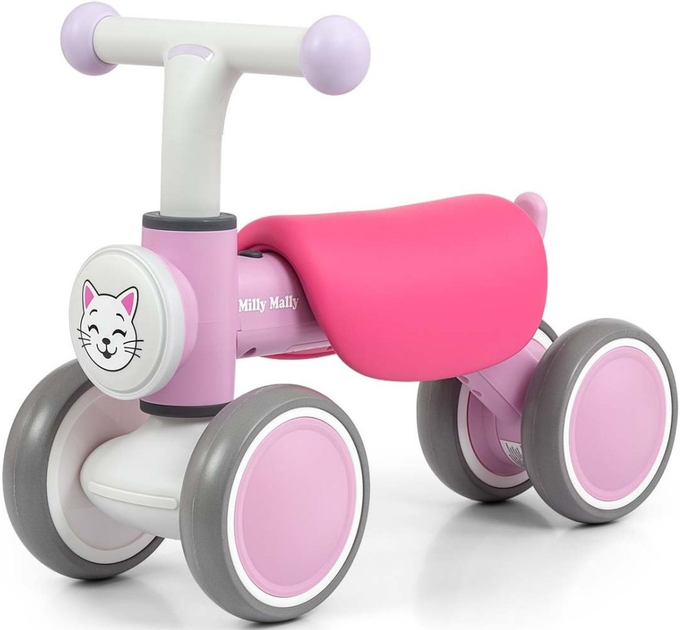 Rowerek biegowy Milly Mally York Pink (5907090700702) - obraz 3