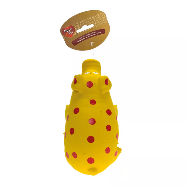 Іграшка для собак AquaEl Have a pet Piggy Dot 21 см жовта (5905546317443) - зображення 2