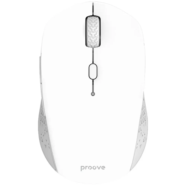 Мышь беспроводная Proove Sweeper, 2.4 ГГц и Bluetooth, 6 кнопок, 1600 DPI, питание AA, белая - изображение 3
