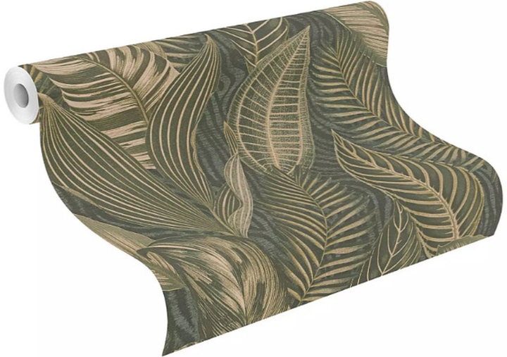 Шпалери Rasch Wall 751826 Золотий/зелений (4000441751826) - зображення 1