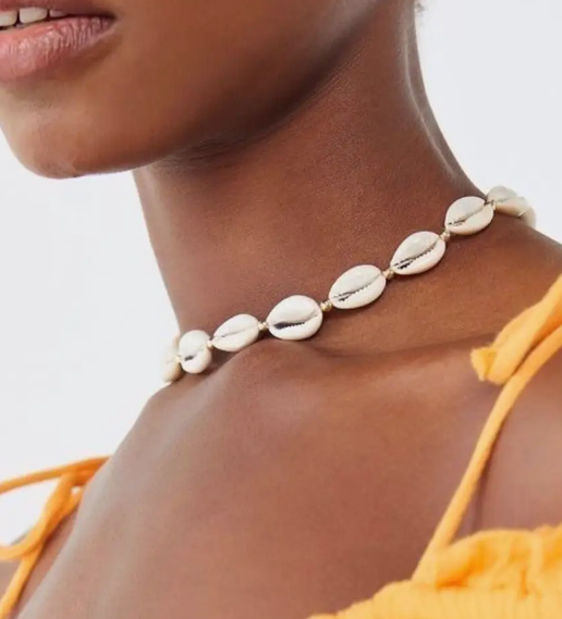 Набір із ракушок каурі чокер на шию і браслет на ногу або руку анклет Fashion Jewelry (SVS) - Фото 3 Набір із ракушок каурі чокер на шию і браслет на ногу або руку анклет Fashion Jewelry (SVS) - зображення 3