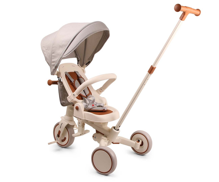 Rowerek trójkołowy Milly Mally Zippy Beige 6378 (5907090700429) - obraz 3