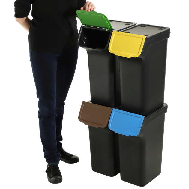 Набір контейнерів для сміття Kadax 25 л х 4 шт (5903699493120) - зображення 6