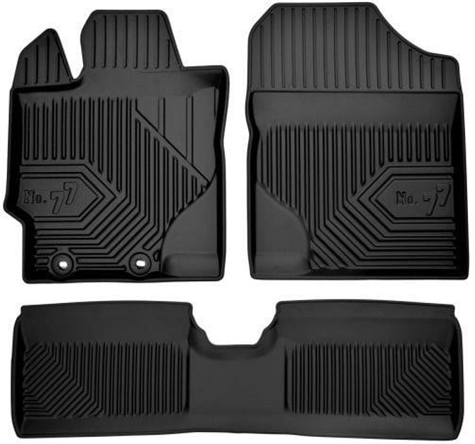Автомобільні килимки Frogum Premium 77 для Toyota Yaris III 2011-2020 3 шт 77407749 (5902643440289) - зображення 1