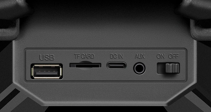 Портативна акустика Defender G98 5W, Light/BT/TF/USB/AUX, black 5 Вт Bluetooth 5.0 - зображення 4