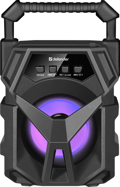 Портативна акустика Defender G98 5W, Light/BT/TF/USB/AUX, black 5 Вт Bluetooth 5.0 - зображення 6