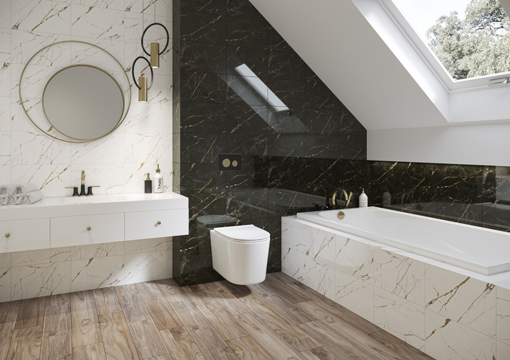 Płytki Paradyz Alphaville Nero 40 x 25 x 0.8 cm 13 szt (2190001122998) - obraz 3