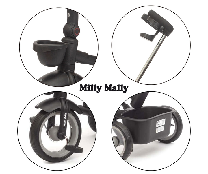 Rowerek trójkołowy Milly Mally Twinkle szary 6424 (5907090700528) - obraz 12