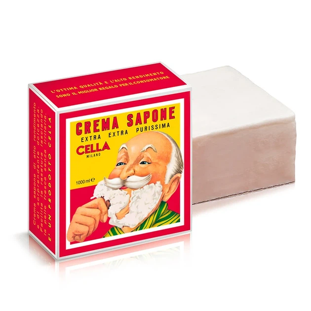 Крем-мило для Гоління Cella Crema Da Barba Barber Collection з Олією Мигдалю 1000 мл - Фото 2 Крем-мило для Гоління Cella Crema Da Barba Barber Collection з Олією Мигдалю 1000 мл - изображение 2