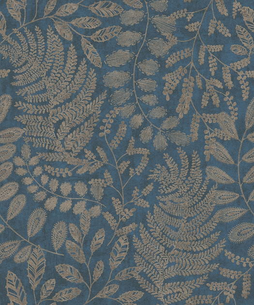 Шпалери AS Creation Natural BOS 388304 Синій/коричневий (4051315571323) - зображення 1